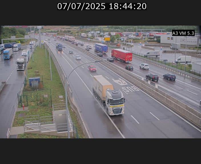 Traffic live webcam Luxembourg Aire de Berchem - A3 - BK 5 - direction France