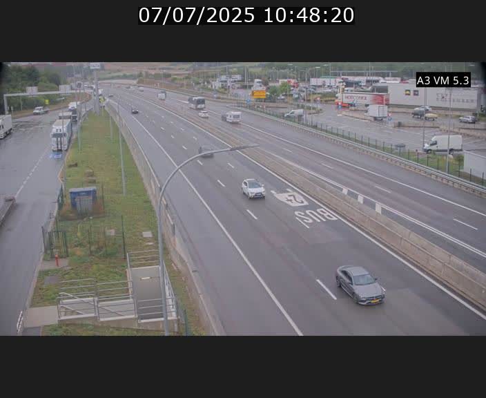 Traffic live webcam Luxembourg Aire de Berchem - A3 - BK 5 - direction France