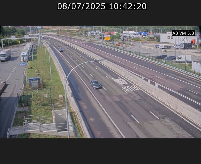 Traffic live webcam Luxembourg Aire de Berchem - A3 - BK 5 - direction France