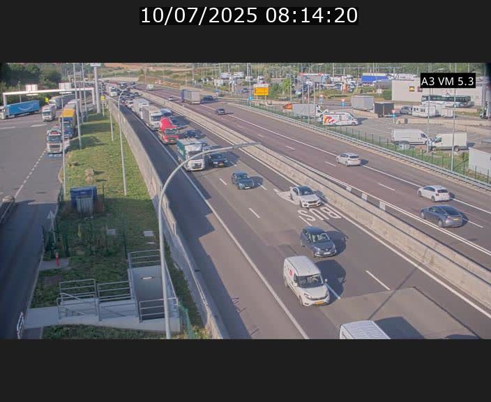Traffic live webcam Luxembourg Aire de Berchem - A3 - BK 5 - direction France