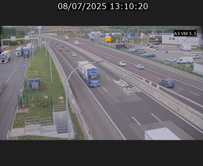 Traffic live webcam Luxembourg Aire de Berchem - A3 - BK 5 - direction France