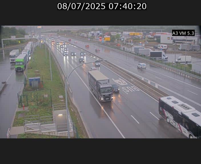 Traffic live webcam Luxembourg Aire de Berchem - A3 - BK 5 - direction France