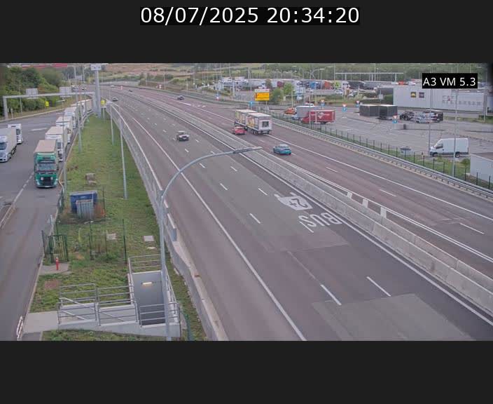Traffic live webcam Luxembourg Aire de Berchem - A3 - BK 5 - direction France