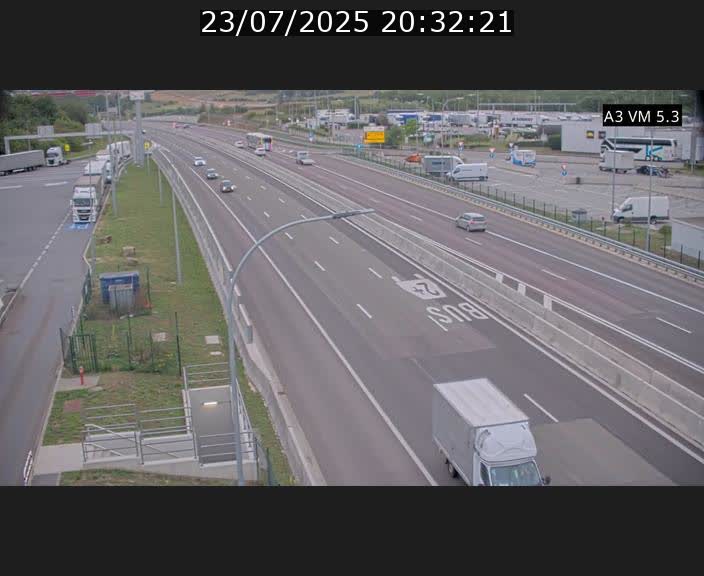 Traffic live webcam Luxembourg Aire de Berchem - A3 - BK 5 - direction France