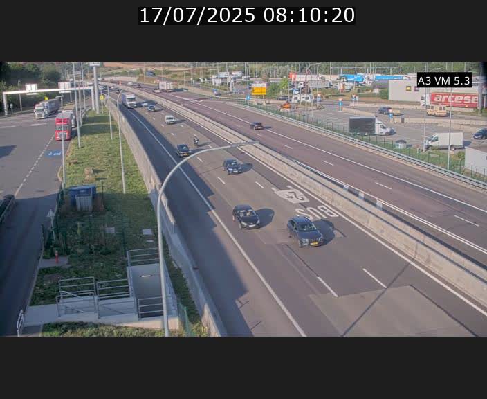Traffic live webcam Luxembourg Aire de Berchem - A3 - BK 5 - direction France