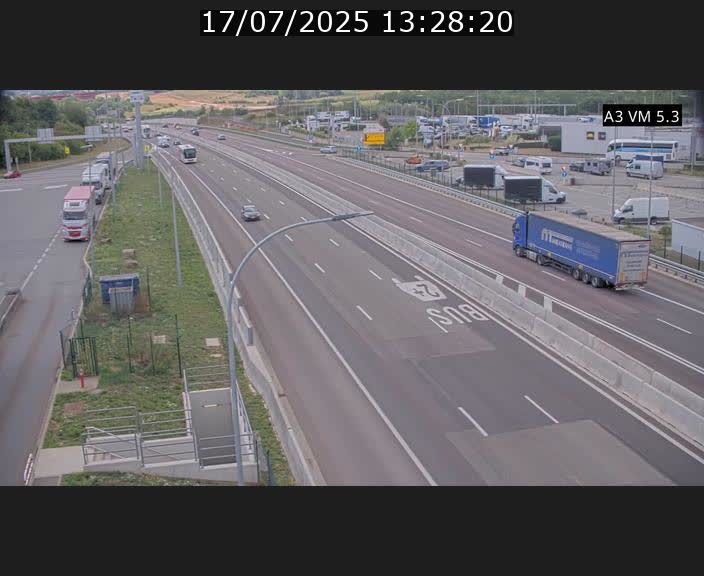 Traffic live webcam Luxembourg Aire de Berchem - A3 - BK 5 - direction France