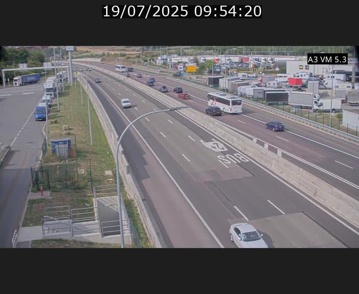 Traffic live webcam Luxembourg Aire de Berchem - A3 - BK 5 - direction France