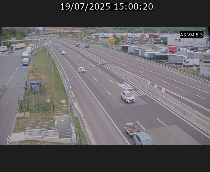 Traffic live webcam Luxembourg Aire de Berchem - A3 - BK 5 - direction France