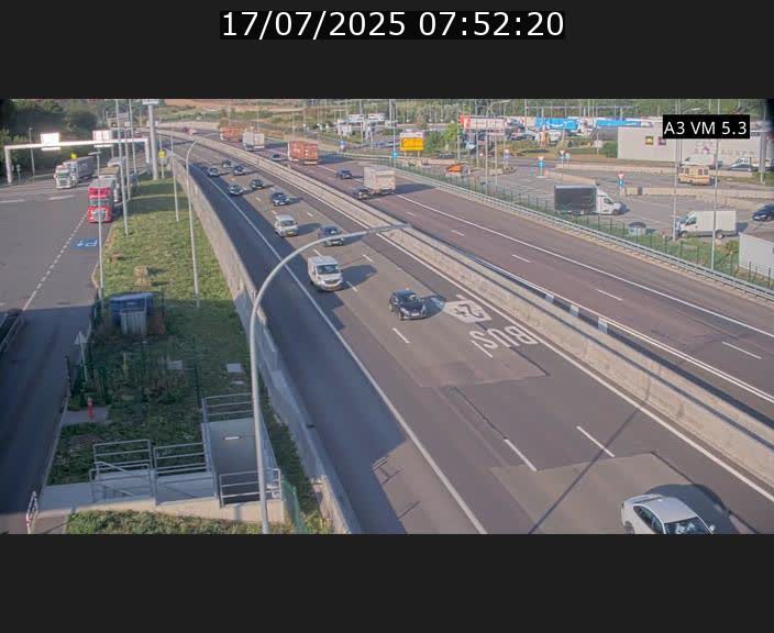 Traffic live webcam Luxembourg Aire de Berchem - A3 - BK 5 - direction France