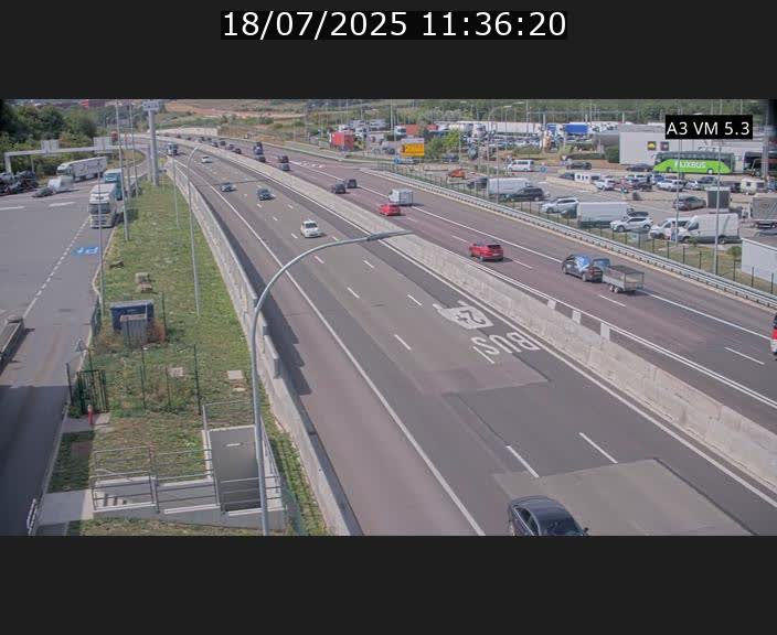 Traffic live webcam Luxembourg Aire de Berchem - A3 - BK 5 - direction France
