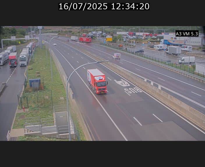 Traffic live webcam Luxembourg Aire de Berchem - A3 - BK 5 - direction France