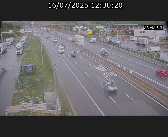 Traffic live webcam Luxembourg Aire de Berchem - A3 - BK 5 - direction France