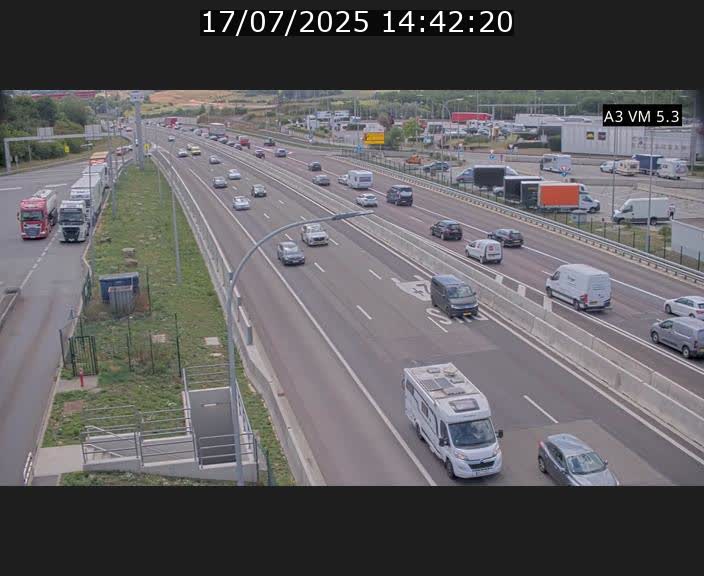 Traffic live webcam Luxembourg Aire de Berchem - A3 - BK 5 - direction France