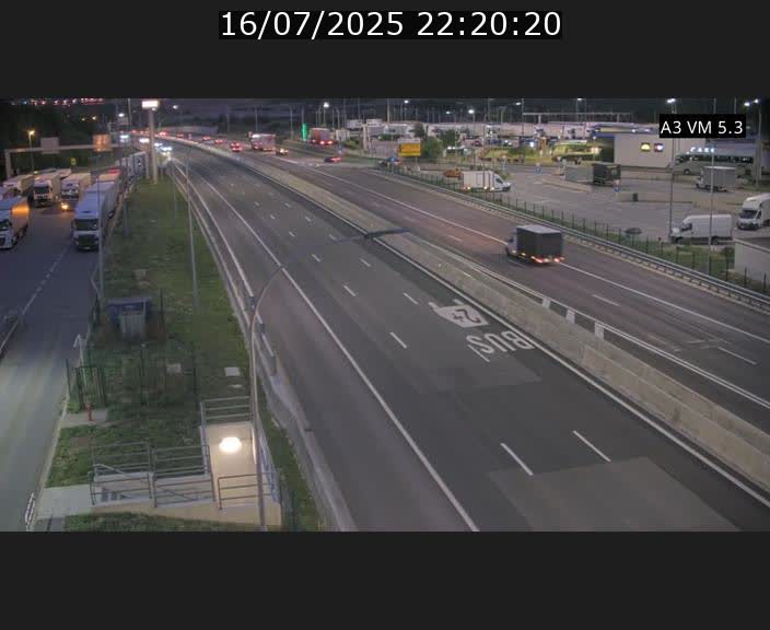 Traffic live webcam Luxembourg Aire de Berchem - A3 - BK 5 - direction France