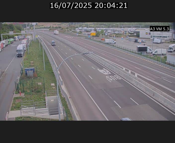 Traffic live webcam Luxembourg Aire de Berchem - A3 - BK 5 - direction France