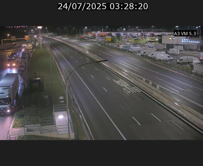 Traffic live webcam Luxembourg Aire de Berchem - A3 - BK 5 - direction France