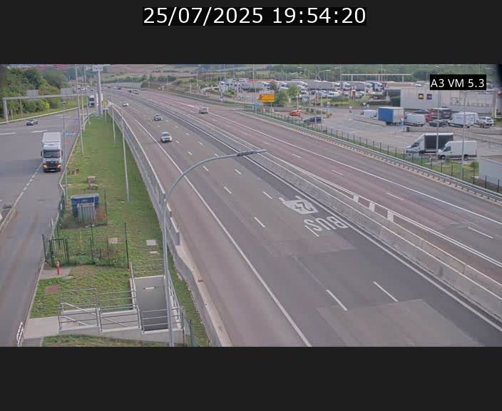 Traffic live webcam Luxembourg Aire de Berchem - A3 - BK 5 - direction France