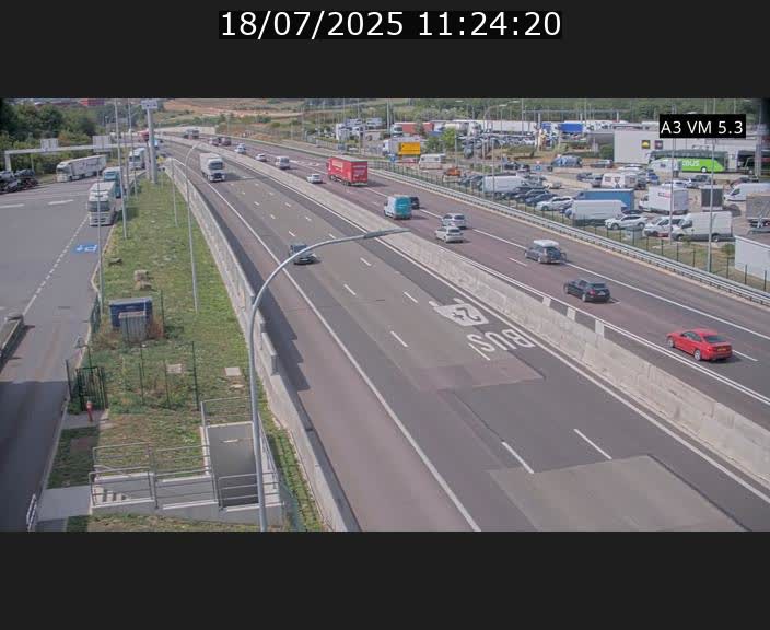 Traffic live webcam Luxembourg Aire de Berchem - A3 - BK 5 - direction France