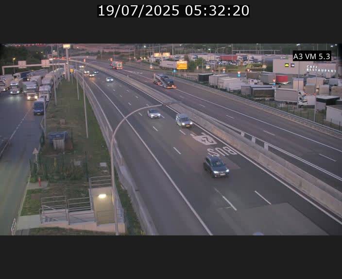 Traffic live webcam Luxembourg Aire de Berchem - A3 - BK 5 - direction France