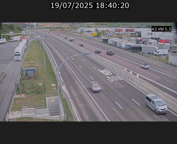 Traffic live webcam Luxembourg Aire de Berchem - A3 - BK 5 - direction France