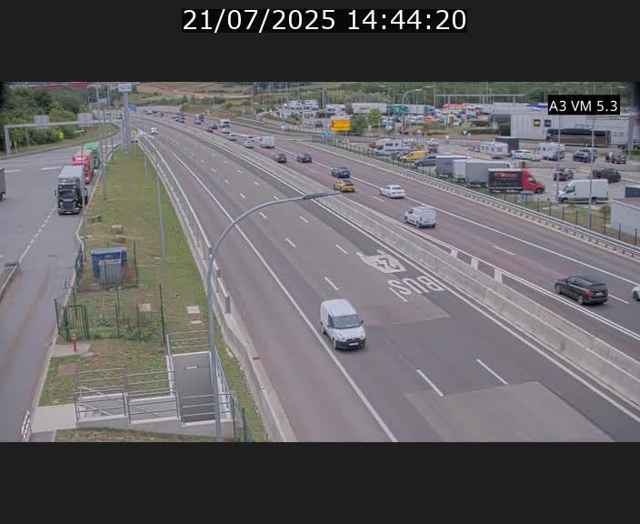 Traffic live webcam Luxembourg Aire de Berchem - A3 - BK 5 - direction France