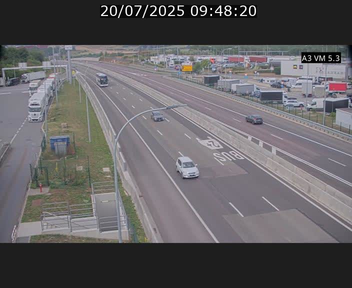 Traffic live webcam Luxembourg Aire de Berchem - A3 - BK 5 - direction France