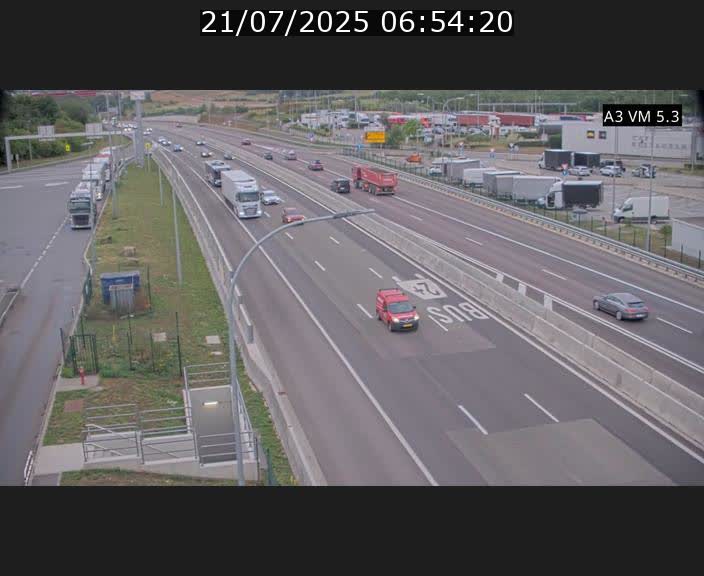 Traffic live webcam Luxembourg Aire de Berchem - A3 - BK 5 - direction France