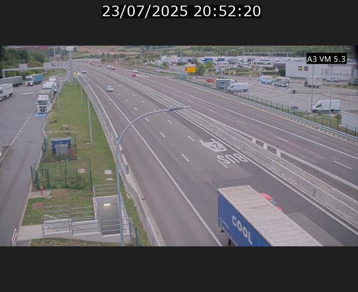 Traffic live webcam Luxembourg Aire de Berchem - A3 - BK 5 - direction France