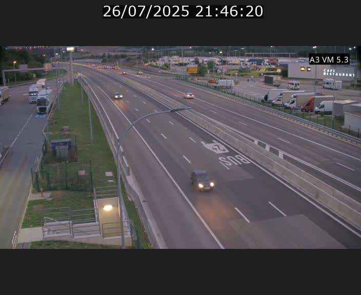 Traffic live webcam Luxembourg Aire de Berchem - A3 - BK 5 - direction France