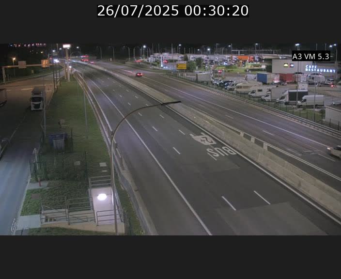 Traffic live webcam Luxembourg Aire de Berchem - A3 - BK 5 - direction France