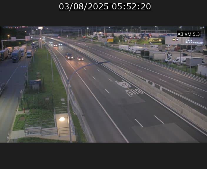 Traffic live webcam Luxembourg Aire de Berchem - A3 - BK 5 - direction France