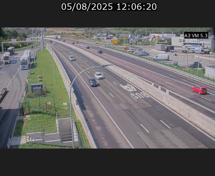 Traffic live webcam Luxembourg Aire de Berchem - A3 - BK 5 - direction France