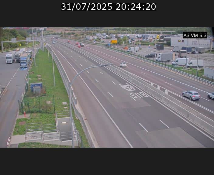 Traffic live webcam Luxembourg Aire de Berchem - A3 - BK 5 - direction France