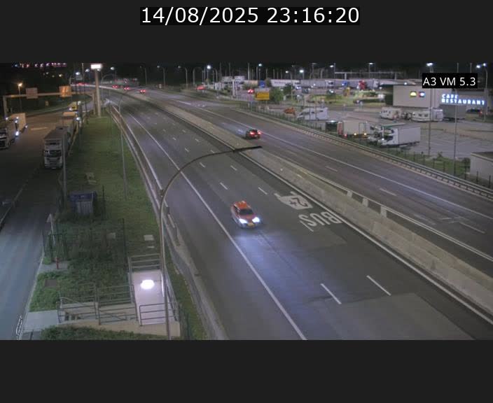 Traffic live webcam Luxembourg Aire de Berchem - A3 - BK 5 - direction France