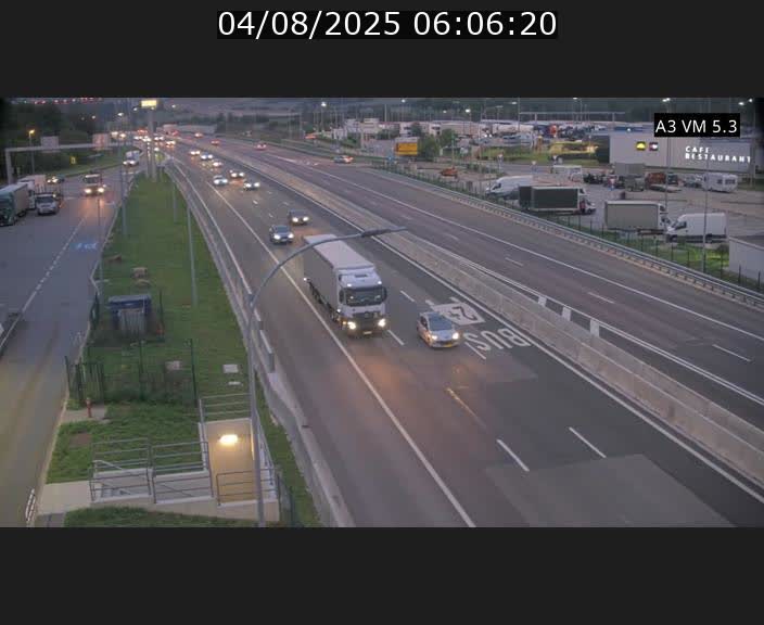 Traffic live webcam Luxembourg Aire de Berchem - A3 - BK 5 - direction France