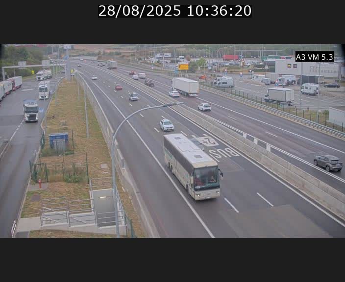 Traffic live webcam Luxembourg Aire de Berchem - A3 - BK 5 - direction France