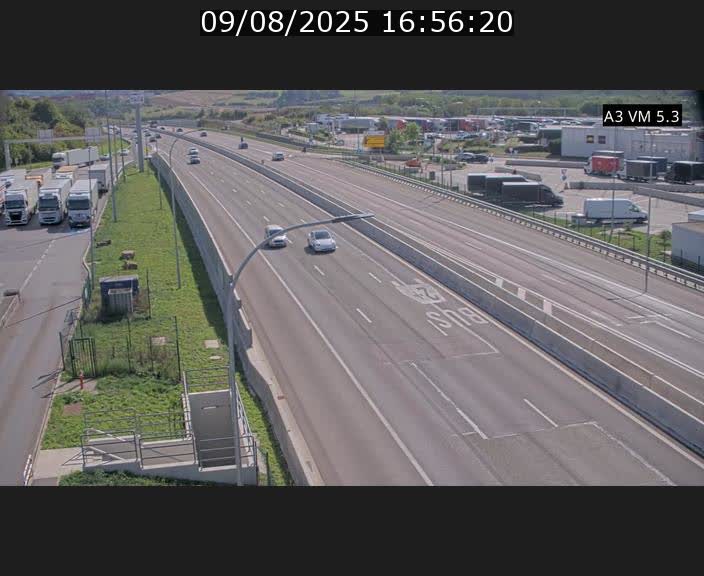 Traffic live webcam Luxembourg Aire de Berchem - A3 - BK 5 - direction France