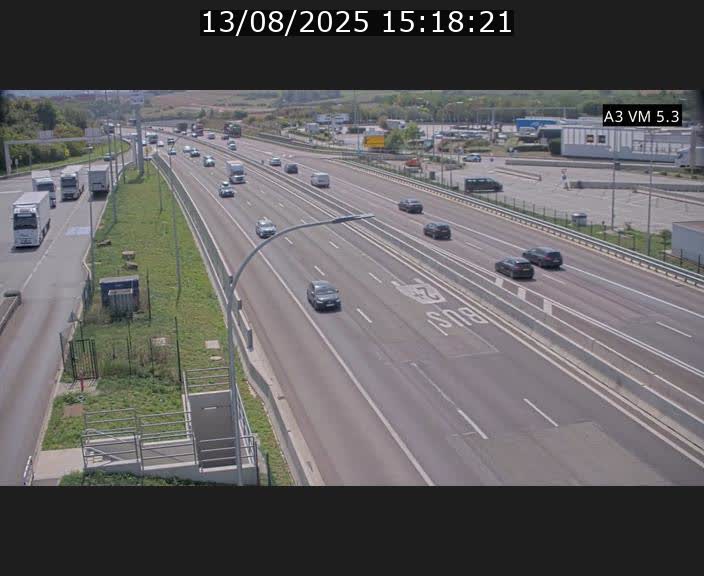 Traffic live webcam Luxembourg Aire de Berchem - A3 - BK 5 - direction France