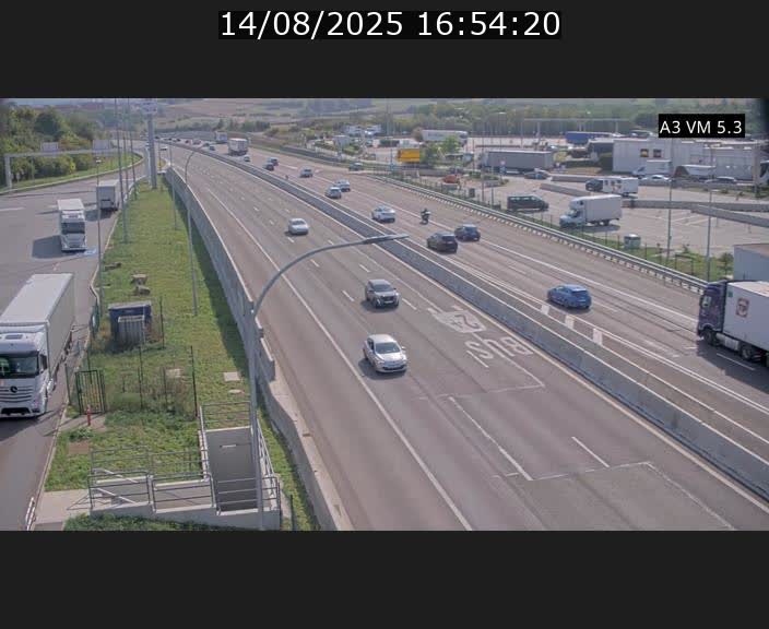 Traffic live webcam Luxembourg Aire de Berchem - A3 - BK 5 - direction France