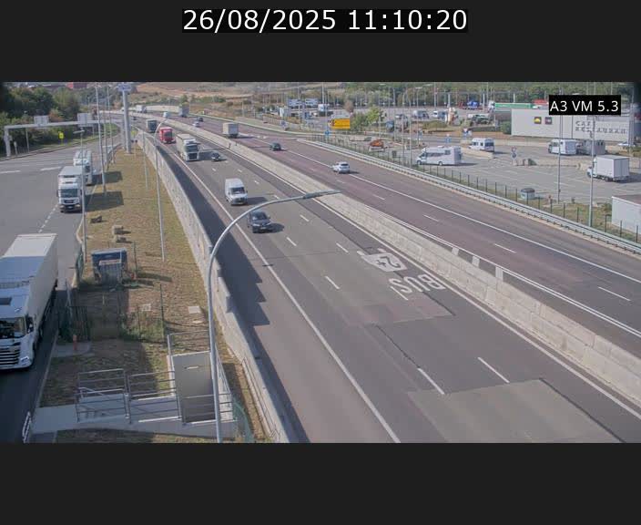 Traffic live webcam Luxembourg Aire de Berchem - A3 - BK 5 - direction France