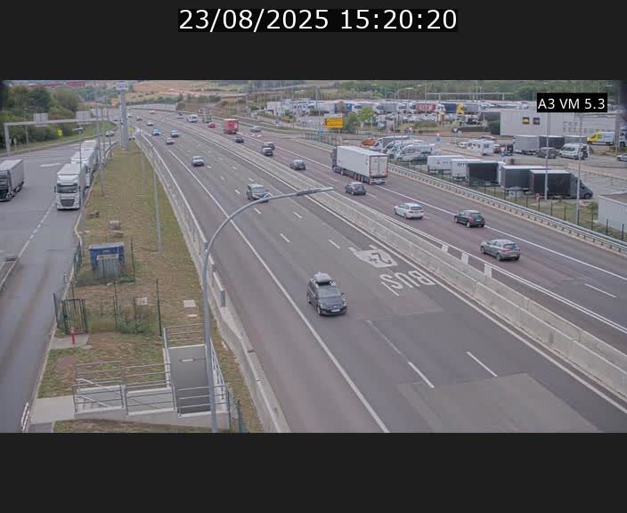 Traffic live webcam Luxembourg Aire de Berchem - A3 - BK 5 - direction France