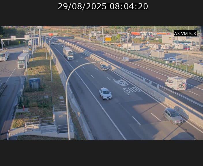 Traffic live webcam Luxembourg Aire de Berchem - A3 - BK 5 - direction France