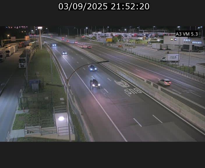 Traffic live webcam Luxembourg Aire de Berchem - A3 - BK 5 - direction France