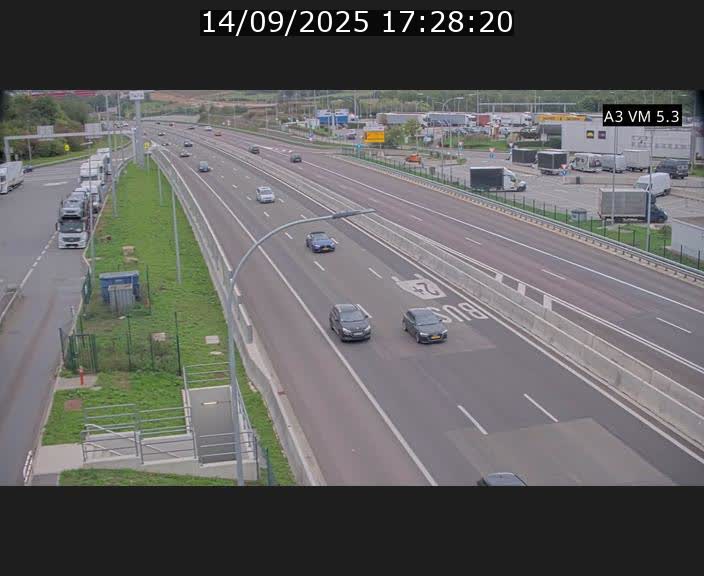 Traffic live webcam Luxembourg Aire de Berchem - A3 - BK 5 - direction France