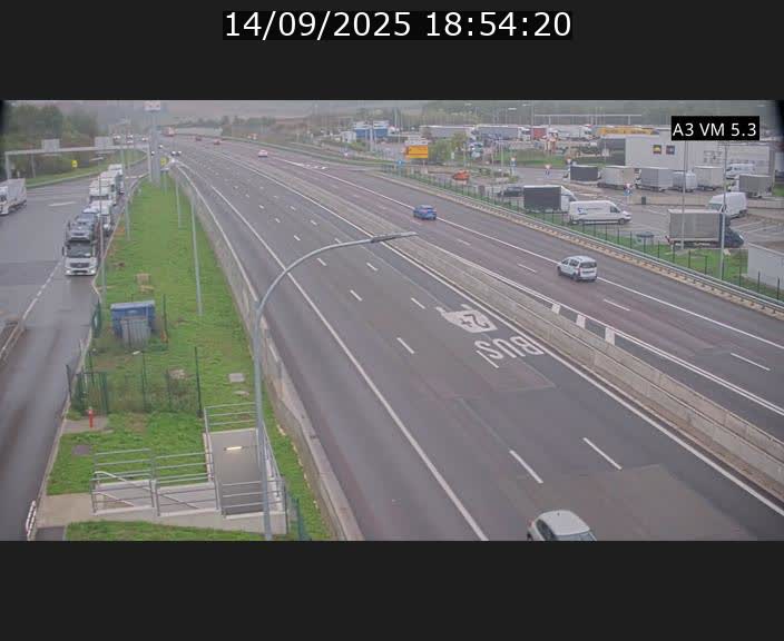 Traffic live webcam Luxembourg Aire de Berchem - A3 - BK 5 - direction France
