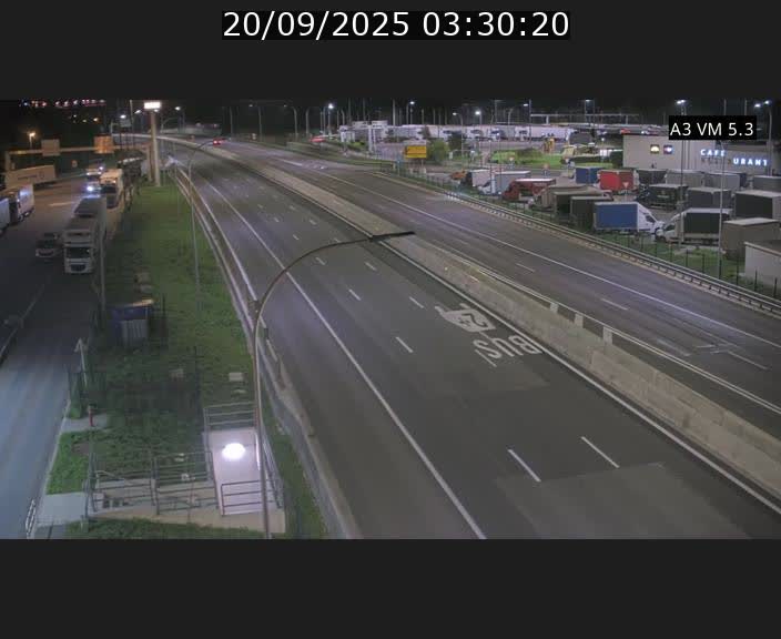 Traffic live webcam Luxembourg Aire de Berchem - A3 - BK 5 - direction France