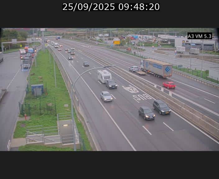 Traffic live webcam Luxembourg Aire de Berchem - A3 - BK 5 - direction France
