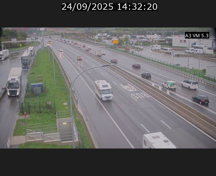 Traffic live webcam Luxembourg Aire de Berchem - A3 - BK 5 - direction France