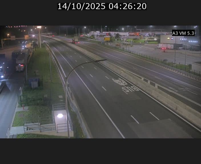 Traffic live webcam Luxembourg Aire de Berchem - A3 - BK 5 - direction France