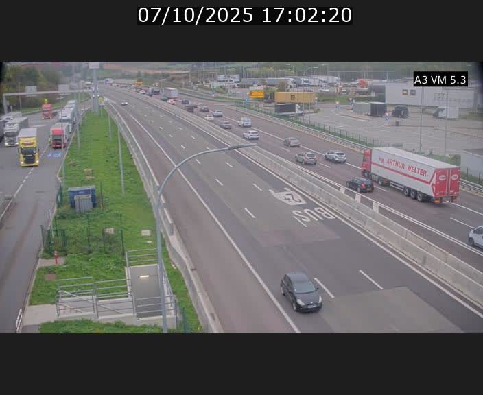 Traffic live webcam Luxembourg Aire de Berchem - A3 - BK 5 - direction France